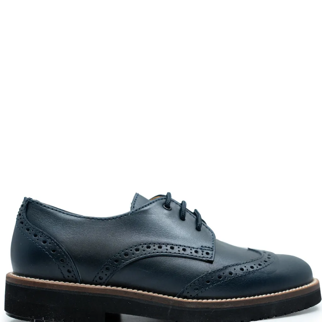 Beberlis Navy Wingtip Dress Shoe Hot