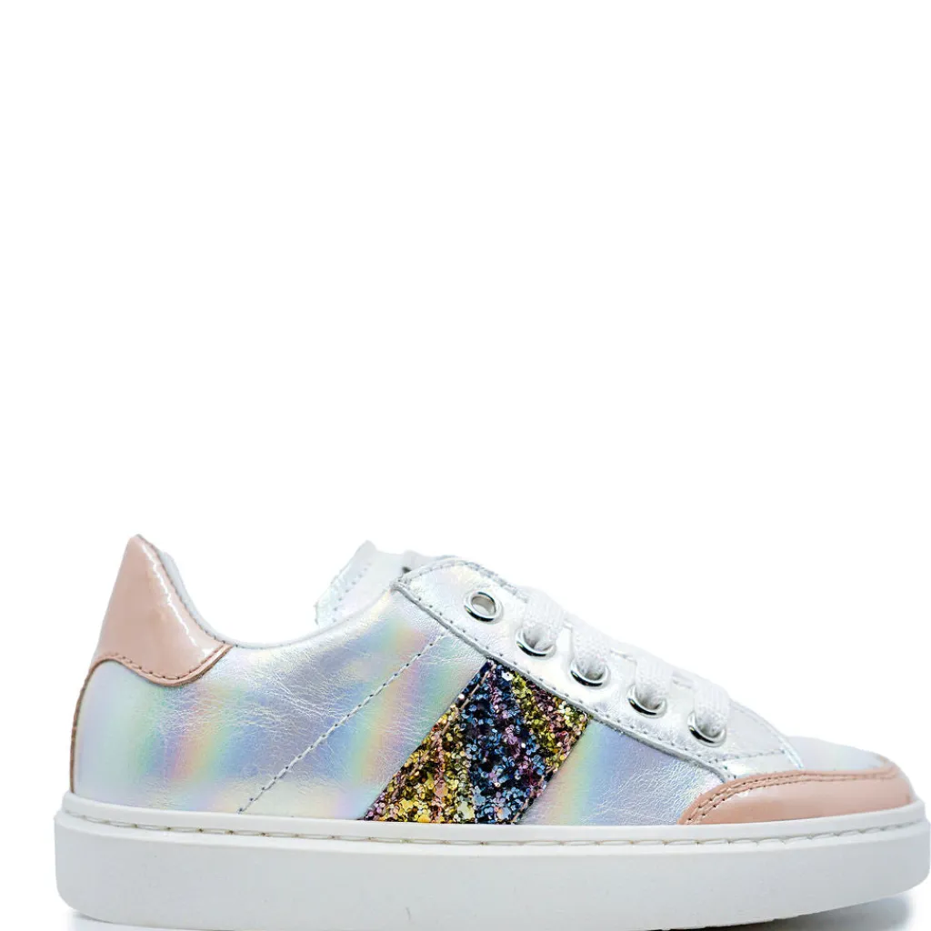 Beberlis Pearlized Leather Zipper Sneaker Hot