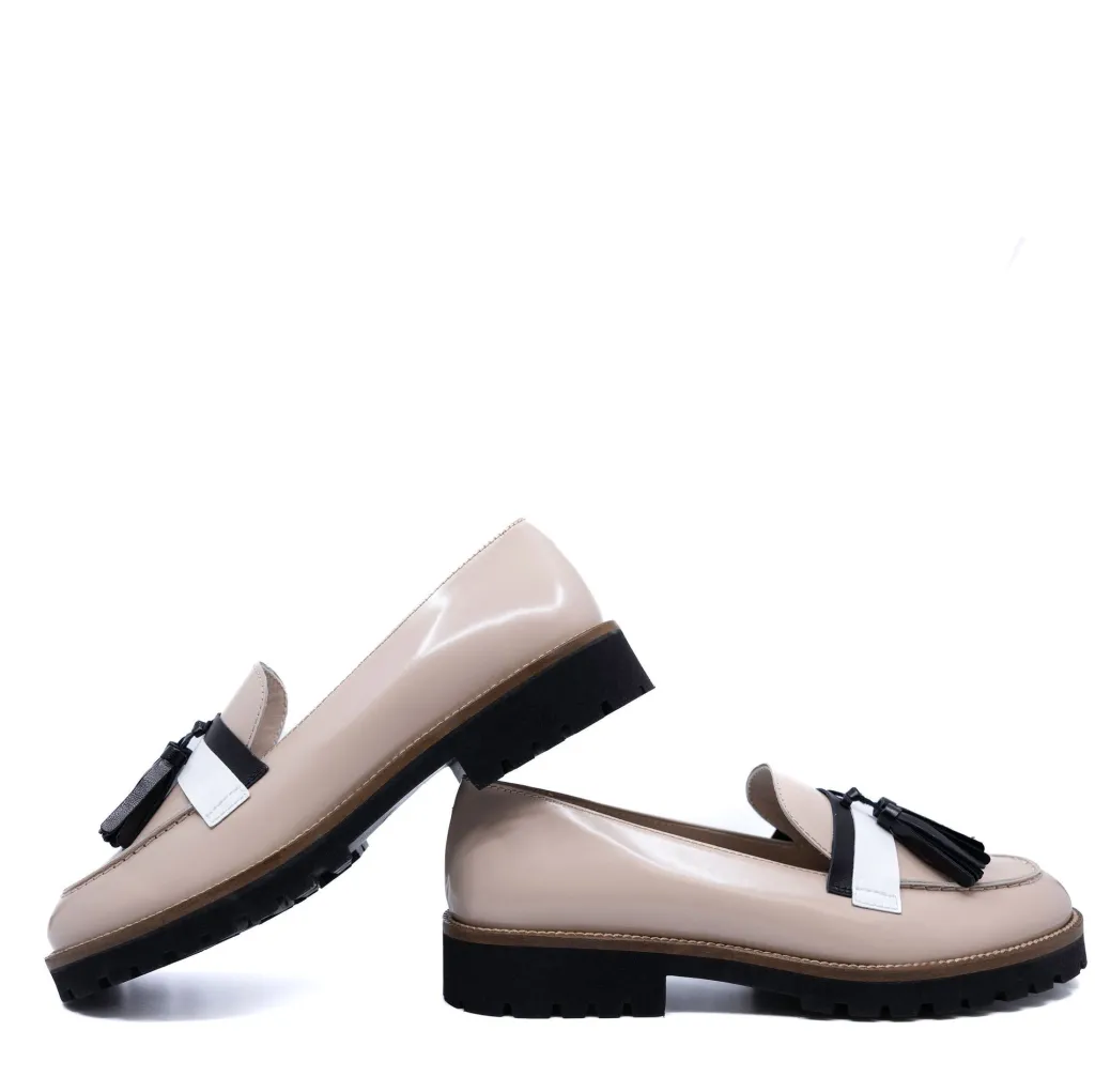 Beberlis Pink Florentic Tassel Chunky Loafer Fashion
