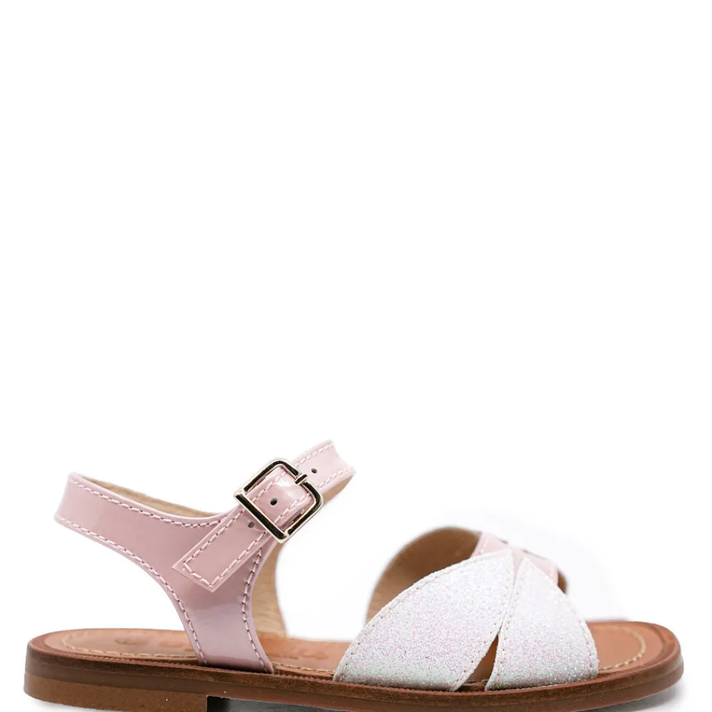 Beberlis Pink Glitter Sandal Best