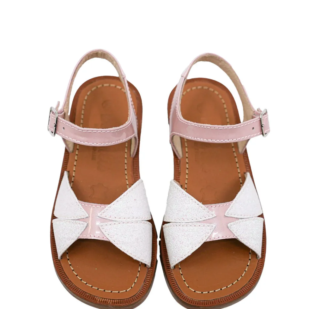 Beberlis Pink Glitter Sandal Best