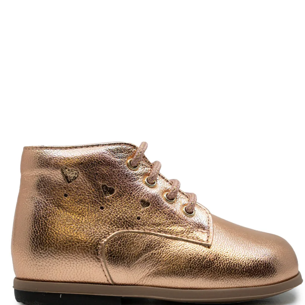 Beberlis Rose Gold Heart Baby Bootie Hot