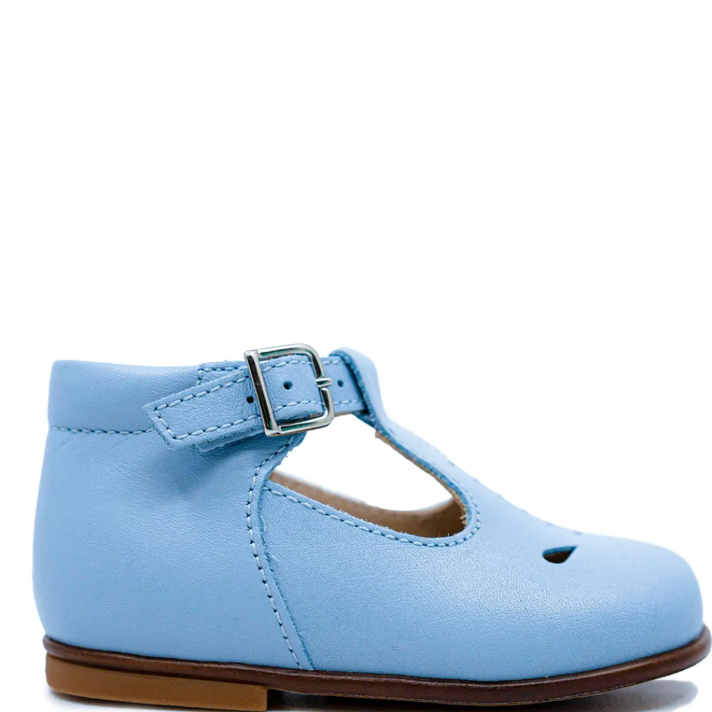 Beberlis Sky Perforated T Strap Baby Shoe Hot