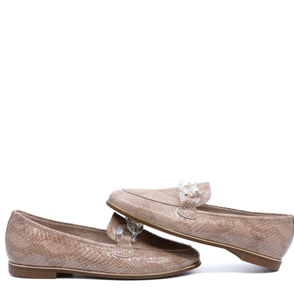 Beberlis Snake Patent Chain Loafer Clearance