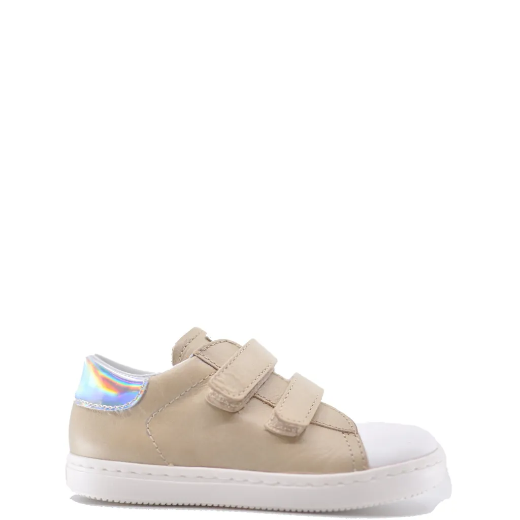 Beberlis Taupe Double Velcro Baby Sneaker Online