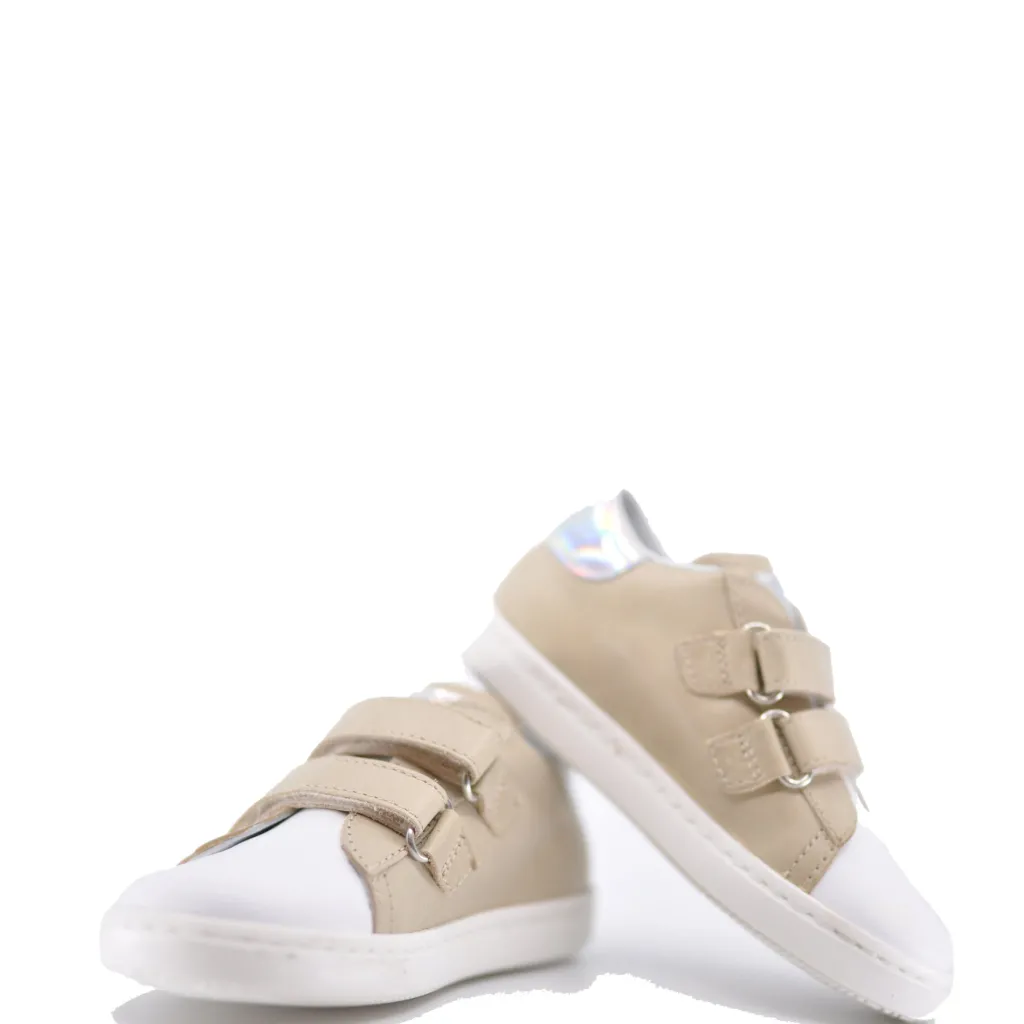 Beberlis Taupe Double Velcro Baby Sneaker Online