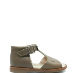 Beberlis Taupe Perforated Baby Sandal Best