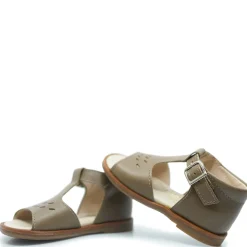 Beberlis Taupe Perforated Baby Sandal Best