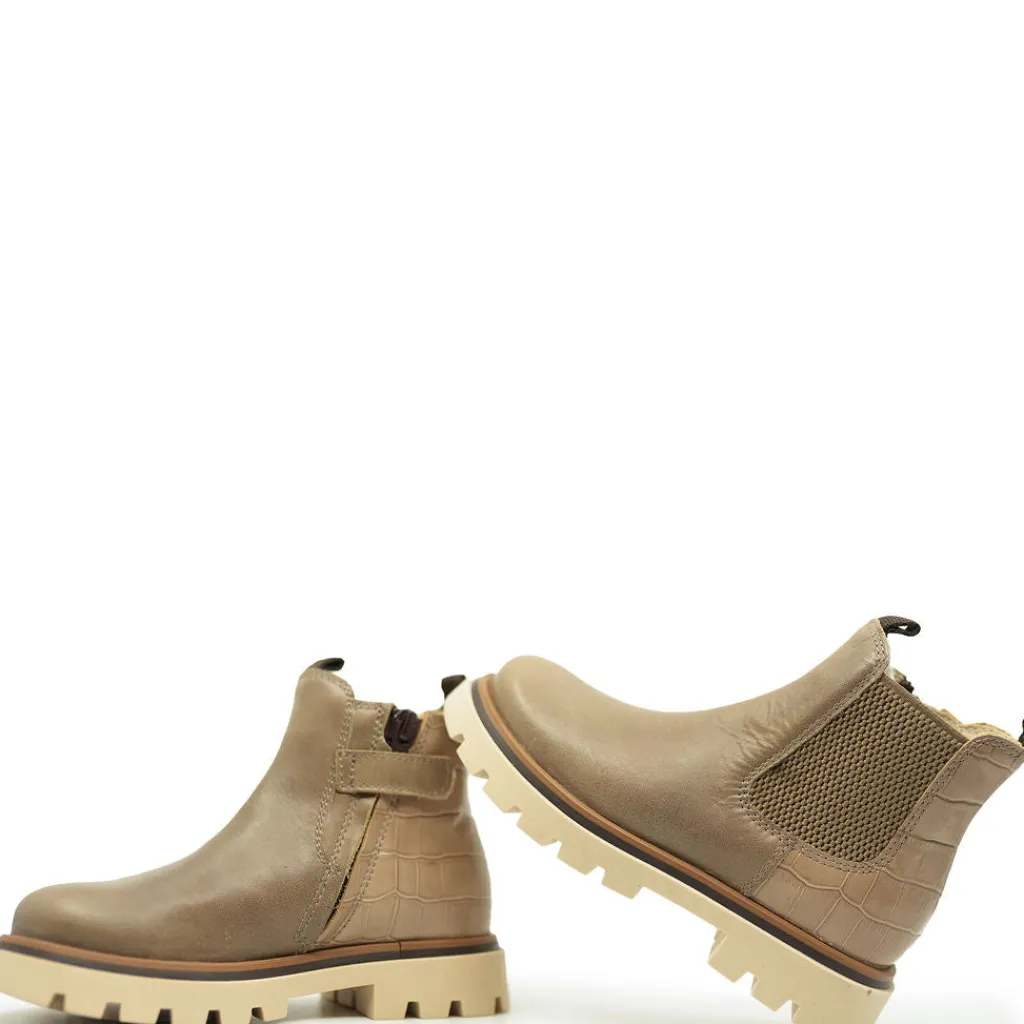 Beberlis Two Tone Elastic Slip on Bootie Discount