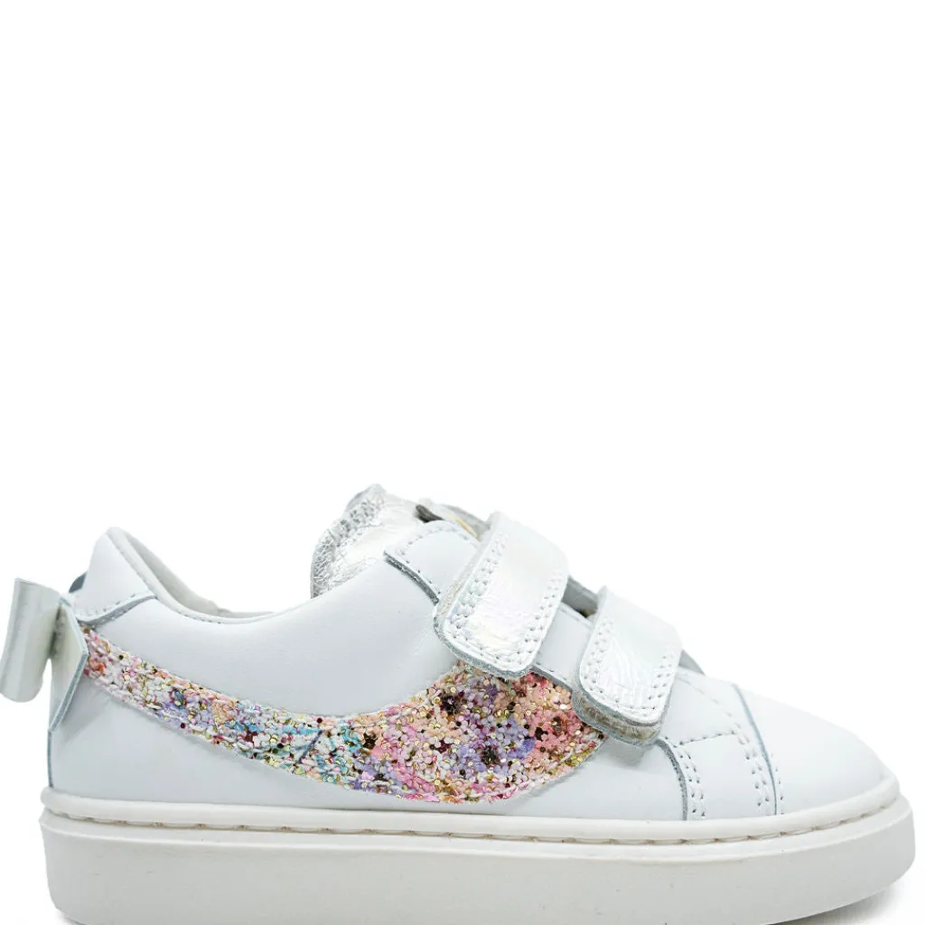 Beberlis White Floral Velcro Sneaker Sale