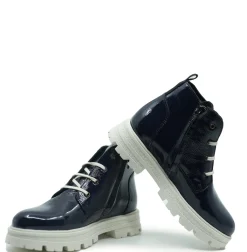 BluBlonc Azul Patent Chunky Boot Hot