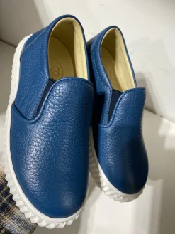 BluBlonc Azul Pebbled Slip On Sneaker Clearance