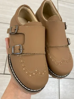 BluBlonc Biscotto Double Monk Wingtip Loafer Discount
