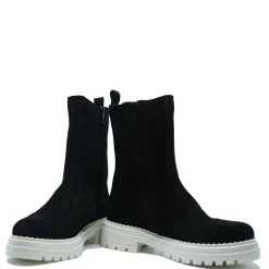 BluBlonc Black and White Chelsea Boot Clearance