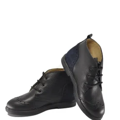 BluBlonc Black Pebbled Leather Bootie Discount