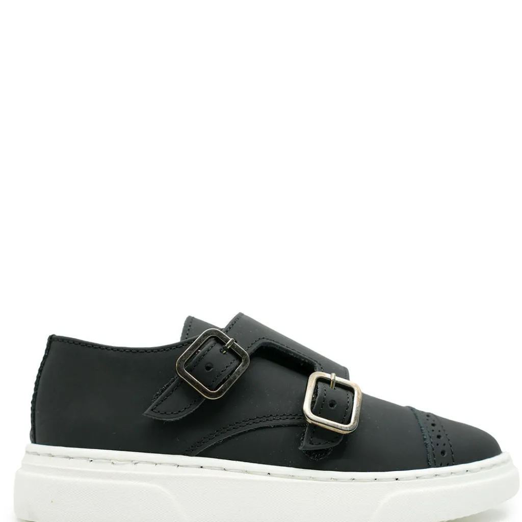 BluBlonc Black Rubber Captoe Dress Sneaker Online