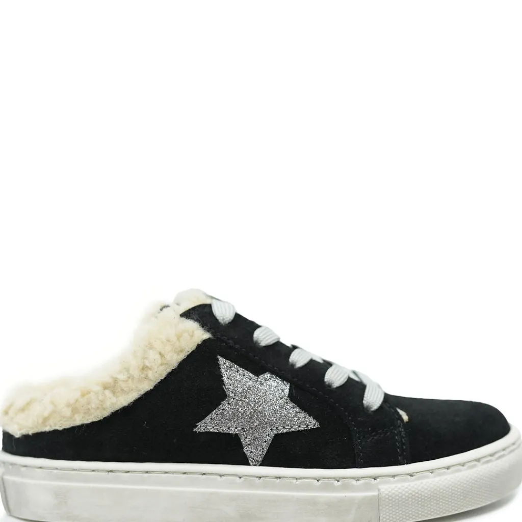 BluBlonc Black Star Mule Sneaker Fashion