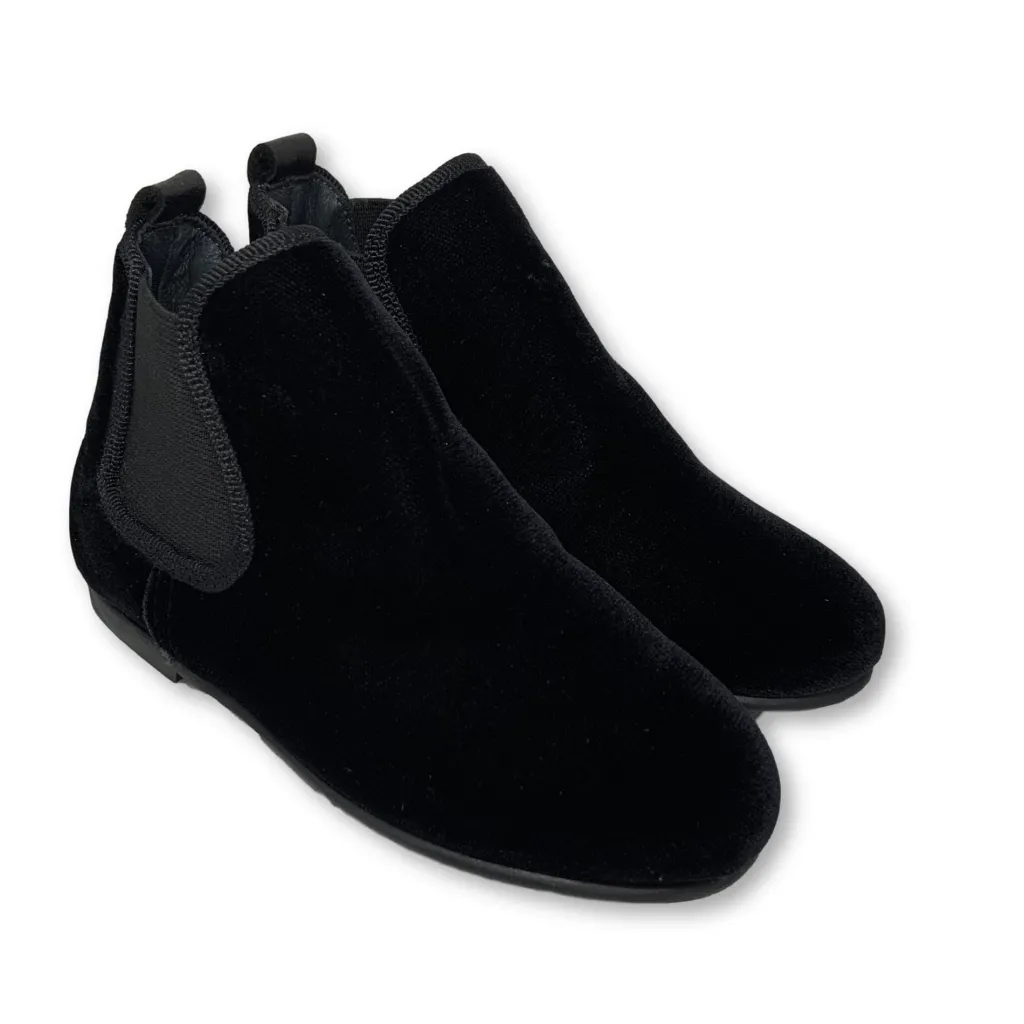 BluBlonc Black Velvet Bootie Hot