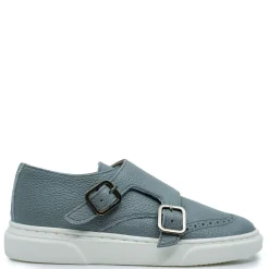 BluBlonc Blue Gray Wingtip Dress Sneaker Outlet