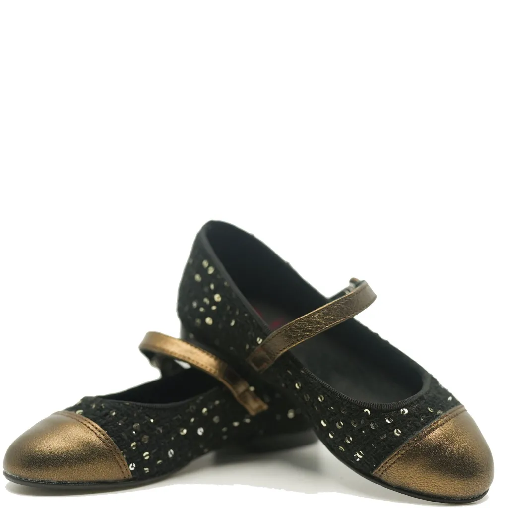 BluBlonc Bronze Sequin Mary Jane Fashion