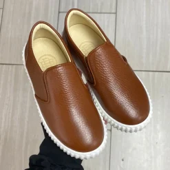 BluBlonc Brown Slip On Sneaker Best