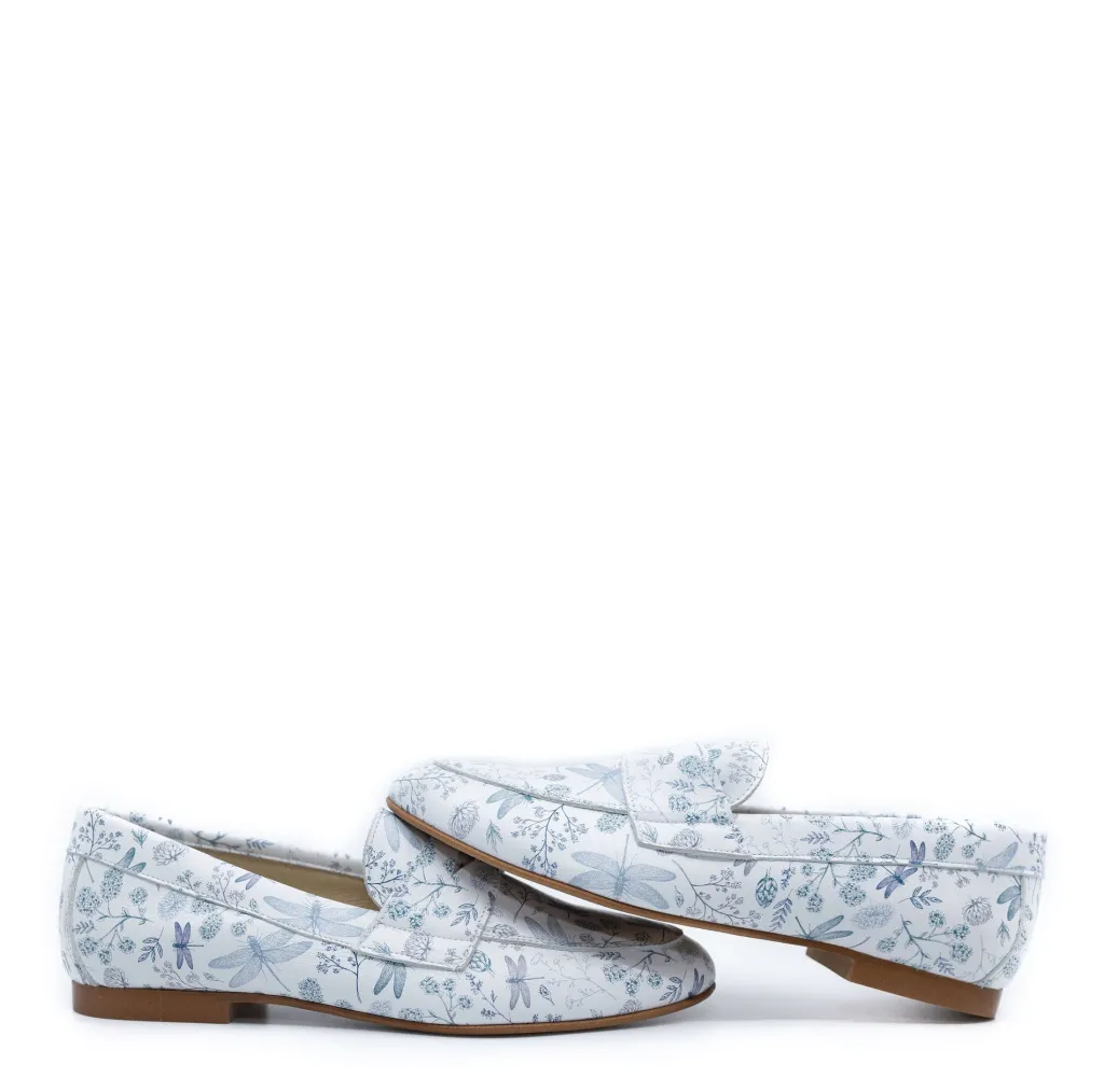 BluBlonc Dragonfly Printed Penny Loafer Fashion