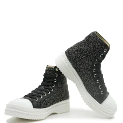 BluBlonc Gray Sherpa Sneaker Boot Hot