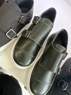 BluBlonc Hunter Pebbled Captoe Dress Sneaker Online