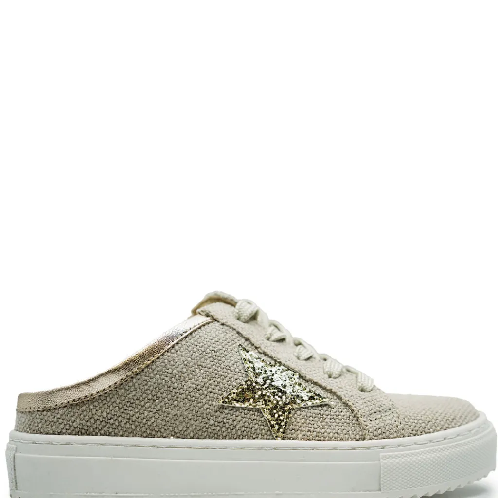 BluBlonc Linen Star Sneaker Mule Outlet