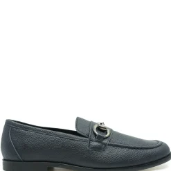 BluBlonc Navy Buckle Dress Shoe Online