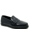 BluBlonc Navy Florentic Perforated Loafer Online