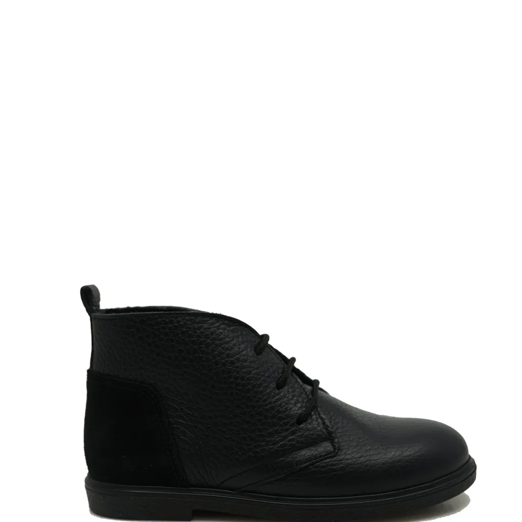 BluBlonc Navy Pebbled Contrast Bootie Outlet