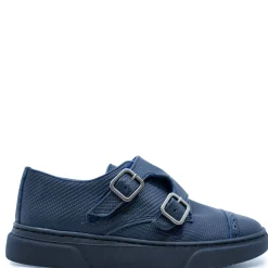 BluBlonc Navy Textured Captoe Dress Sneaker Outlet
