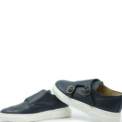 BluBlonc Navy Wingtip Dress Sneaker Discount