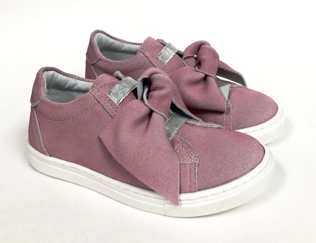 BluBlonc Pink Bow Sneaker Fashion