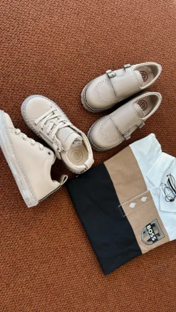 BluBlonc Sand Rubber Zipper Sneaker Fashion