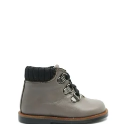 BluBlonc Taupe Laceup Baby Bootie Outlet