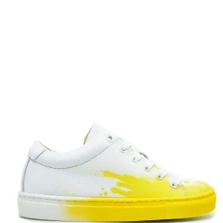 BluBlonc Yellow Paint Splatter Sneaker Hot