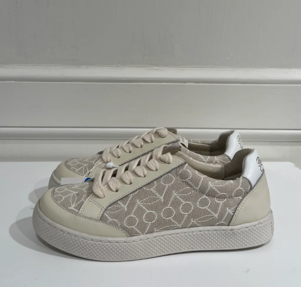 Bonpoint Cherry Print Lace Sneaker Fashion