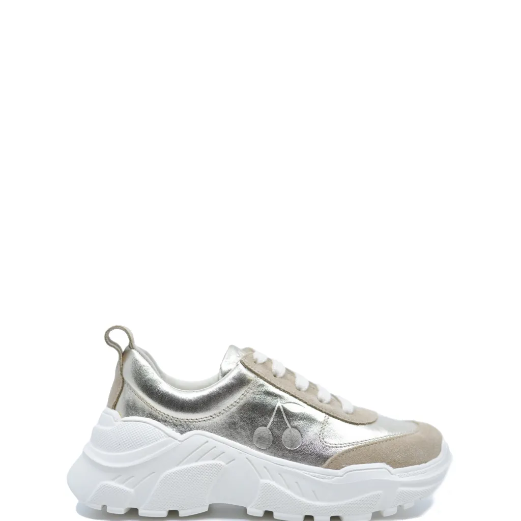 Bonpoint Metallic Cherry Sneaker Outlet