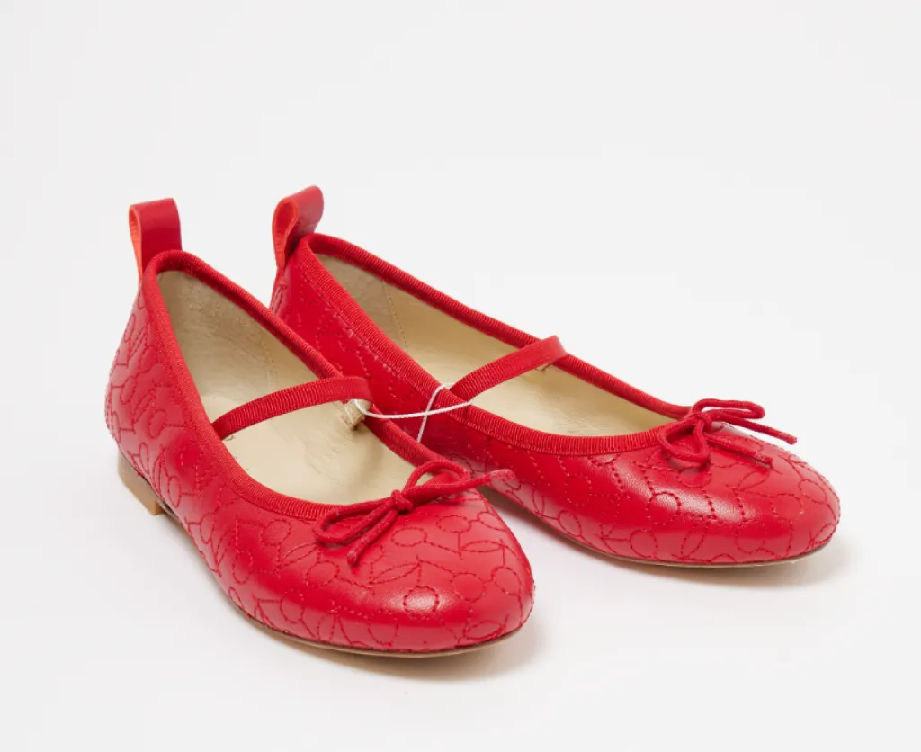Bonpoint Red Cherry Mary Jane New
