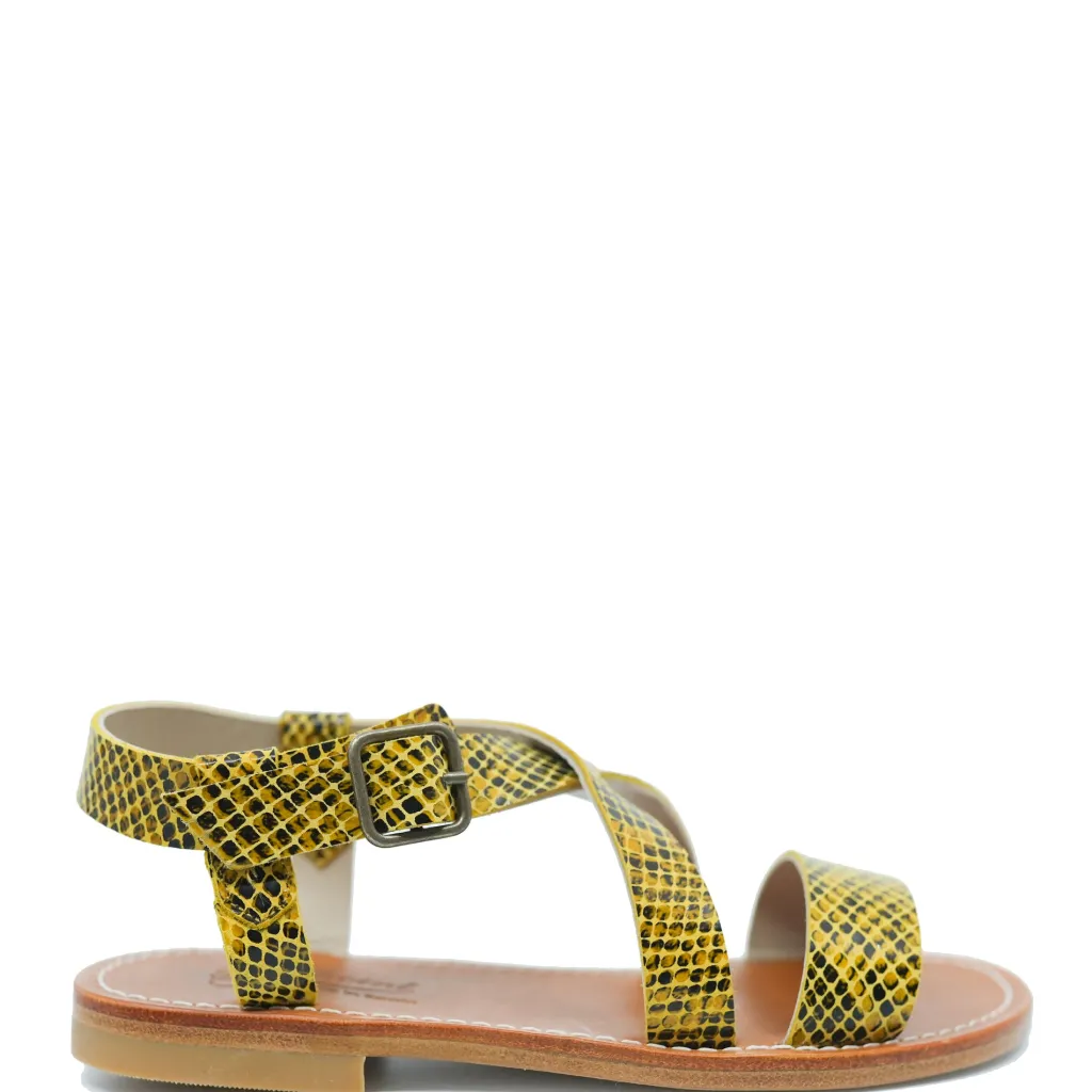 Bonpoint Snakeskin Sandal Best