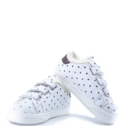 BONTON White Star Fur Velcro Sneaker Fashion
