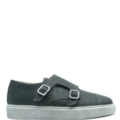 Brunellis Gray Textured Velcro Dress Sneaker New