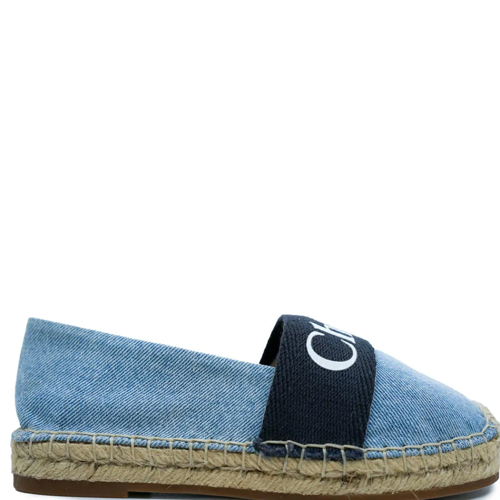 Chloe Denim Blue Espadrille Sale