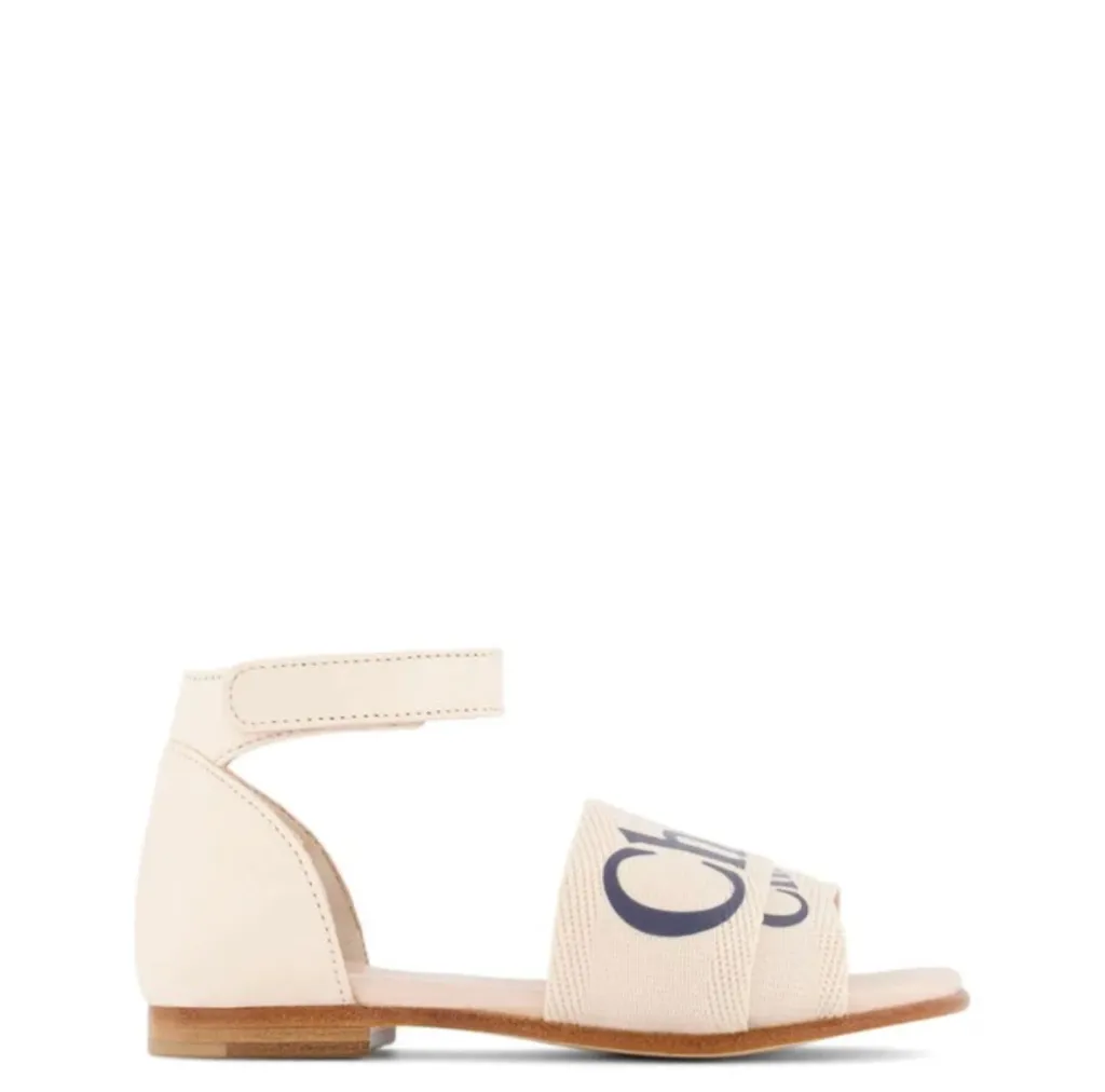 Chloe Logo Print Sandals Fashion