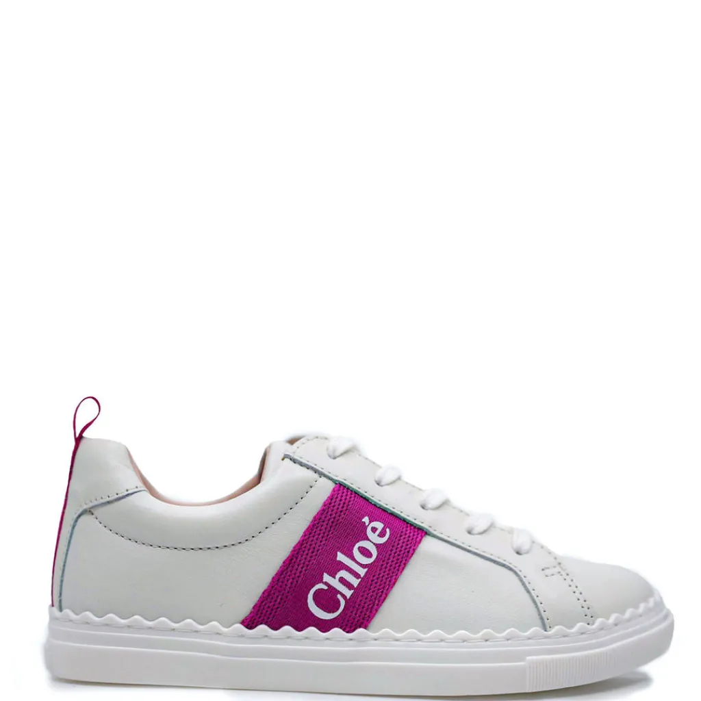Chloe Off White Mini Me Lace Sneaker Hot