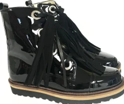 Confetti Black Patent Tassel Boot Best