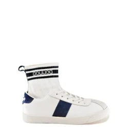 Dou Uod DouUod Navy/ White Striped Sock Lace Sneaker Online