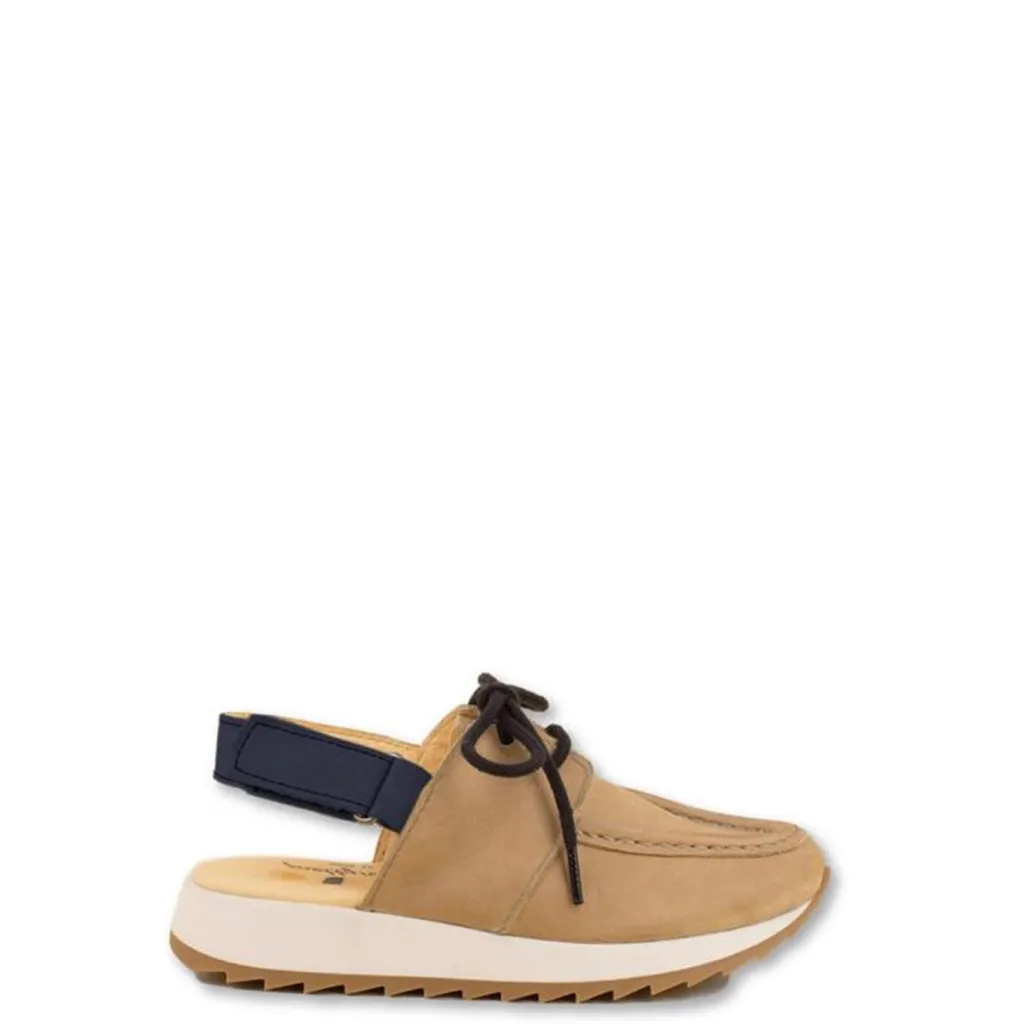 Dulis Camel Lace Boat Sandal Outlet